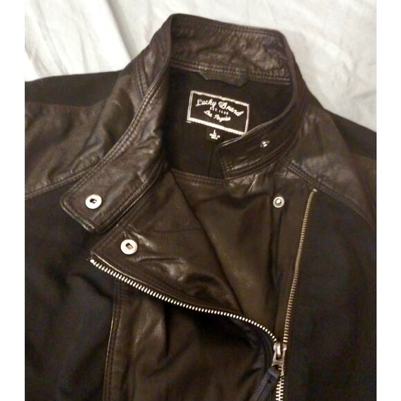 Lucky Brand Edgy Women’s Black Zip Up Moto Jacket Size Large Style 7W30594C170 - Picture 12 of 13